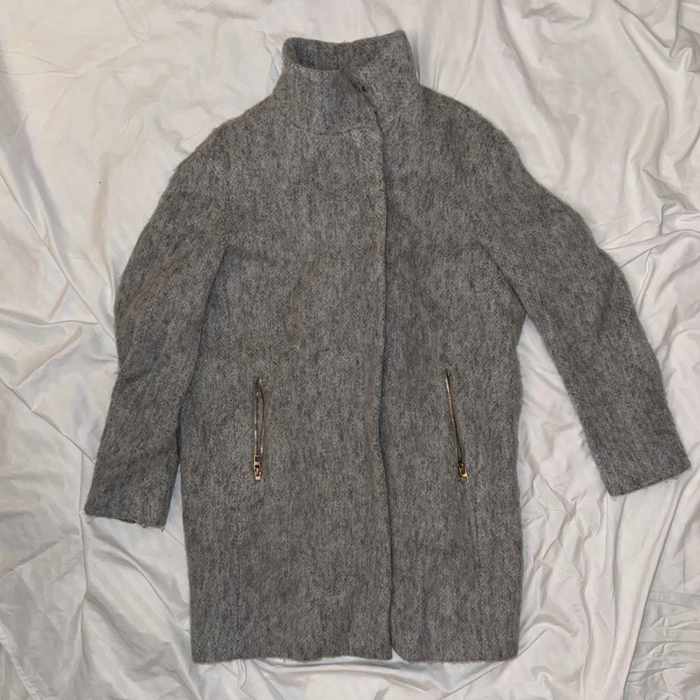 H&M Light Gray Wool Blend Coat - Picture 2 of 6